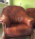 Predám kožennú sedaciu súpravu - ako NOVÁ – fotka 2